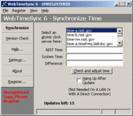 WebTimeSync screenshot